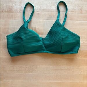 Niptuck Green Ribbed Women's Binkini Top size B/C